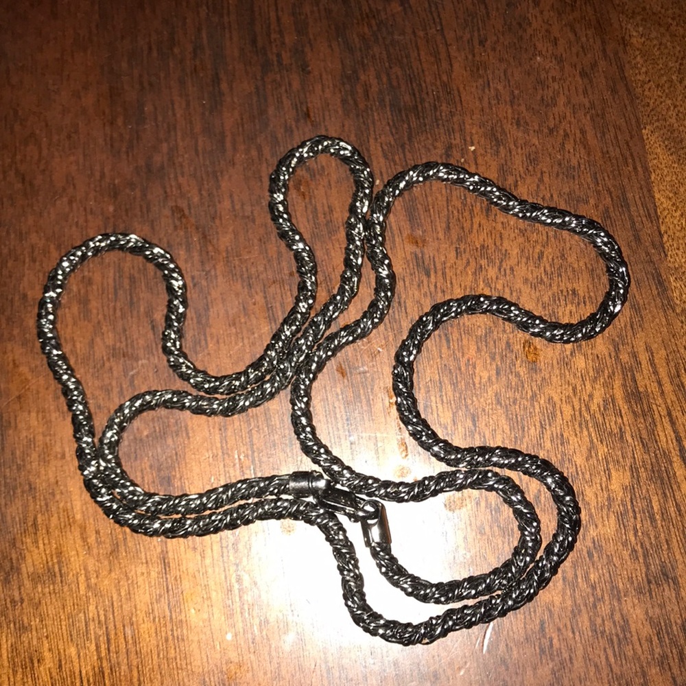 Long Silver Rope Chain - Picture 2 of 2